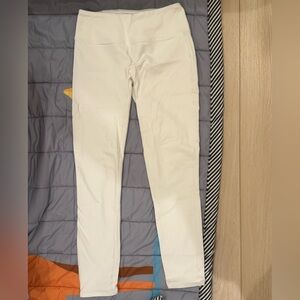 Reebok + Victoria Beckham White Athletic Leggings Size Small